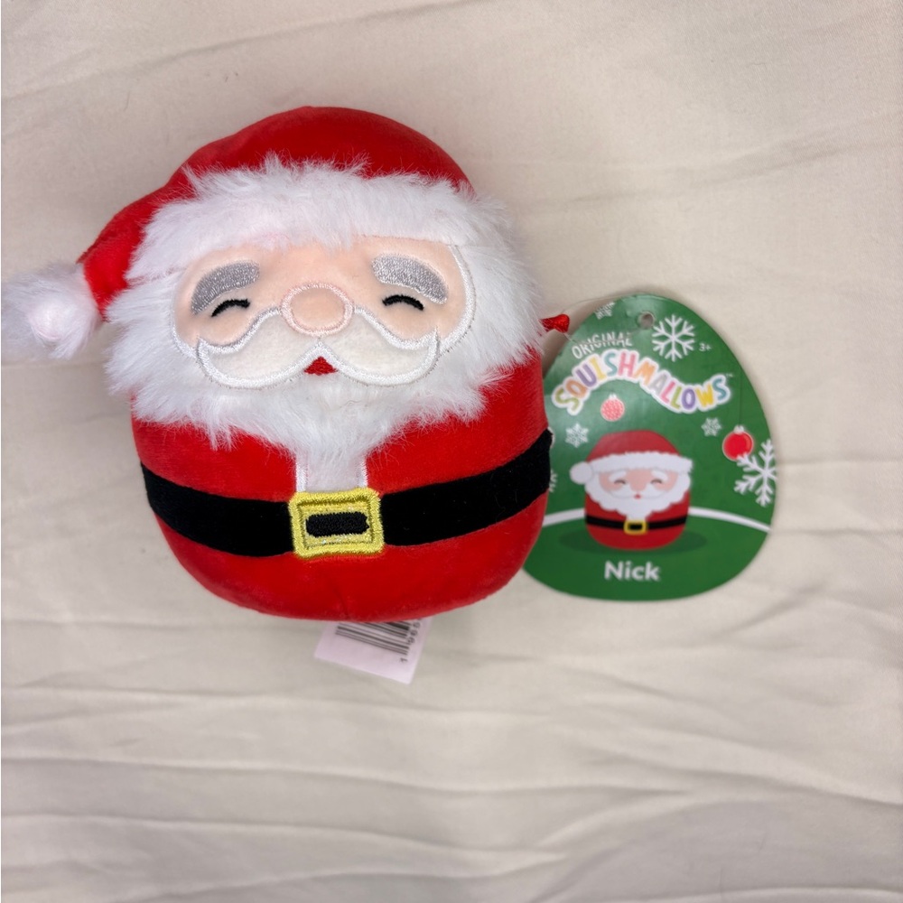 Squishmallow “Nick” Santa Claus – 4.5” Clip or Mini Plush (BNWT) Brand New
